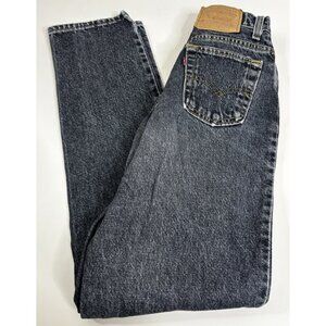 Levi's Sz 3 (Actual 22x28) High Rise 17525-0267 USA 100% Cotton Black Jeans EUC